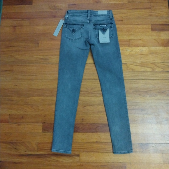 NWT Ladies Grey Gray Mid-Rise Skinny Collin Hudson Jeans Pants 24 (US 0) - Picture 9 of 16